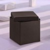 15" Ottoman with Storage, Folding Footstool, Storage Ottoman Bench, Cube Storage Chest 660 lb Load Capacity - 2 of 4
