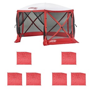 Clam Quick Set Escape Sport Tailgating Shelter Tent + Wind & Sun Panels (6 pack) - 1 of 4