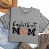 Simply Sage Market Women's Basketball Mom With Ball Short Sleeve Garment Dyed Tee - 2 of 4