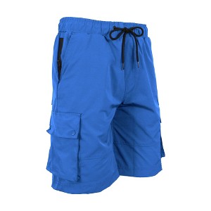 JumpStart Men's Moisture Wicking Performance Quick Dry Cargo Shorts - 1 of 2