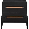 Meridian Furniture,Kaya Black Vegan Leather Nightstand - 2 of 4