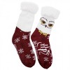 Adult Harry Potter Burgundy Hedwig Cozy Cabin Socks - 2 of 4