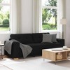 vidaXL 3-Seater Sofa Black 180 cm Fabric - 2 of 4