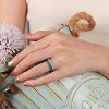 Women's Bridal Rings Sets, Thin and Stackable Rings Silicone Women Wedding Promise Rings for Gift,Ring for Work Out- 2.5mm Width - 1.8mm Thick - 4 of 4