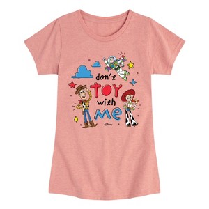 Girls' - Disney - Dont Toy With Me Fitted Short Sleeve Graphic T-Shirt - 1 of 4