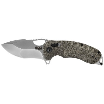 SOG Kiku XR Lock Tactical Straight Edge Ambidextrous Pocket Knife