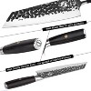 imarku Chef Knife Japanese Forged Knife 7.5 Inch High Carbon German Stainless Steel Meat Cleaver Knife Kitchen Knife, Gift for Men and Women - 3 of 4