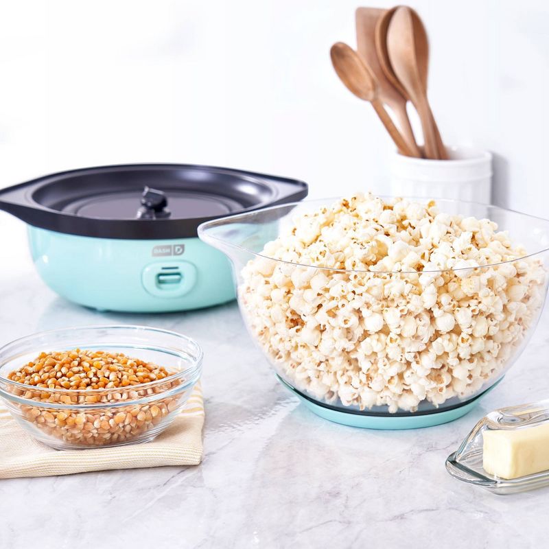 Dash 6qt SmartStore Stirring Popcorn Maker - Aqua, 3 of 15