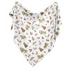 Sweet Jojo Designs Boy, Girl, Unisex/Gender Neutral Swaddle Baby Blanket Watercolor Woodland Forest Animals Multicolor - 2 of 4