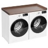 Washer Dryer Countertop, 54" x 27.5" Wood Shelf Topper with Edge, Laundry Cover Guard Organizer for Hamper & Storage-Brown - 2 of 4