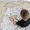 3 Sprouts Recycled Fabric Ball Pit - Checkerboard Beige - 4 of 4