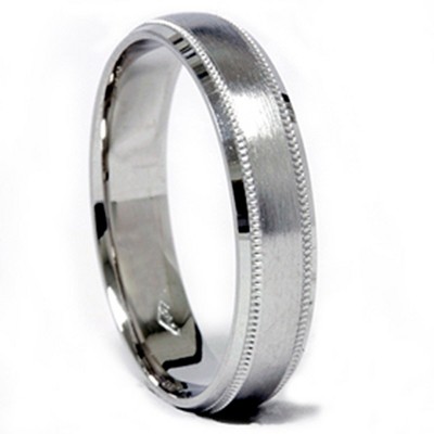 Pompeii3 4mm 950 Platinum Comfort Fit Wedding Band