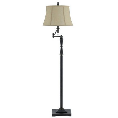 61" 3-way Madison Oil Rubbed Metal Swing Arm Floor Lamp Bronze - Cal Lighting