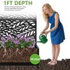Lirago Iron Black Arch Mobile Planters Planting Box Trellis for Climbing Plants - 4 of 4