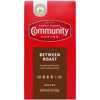 Community Coffee Between Roast Dark Roast Ground Coffee - 16oz