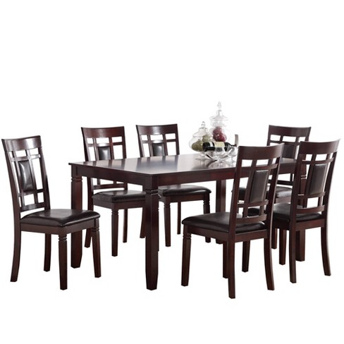7pc Modish Dining Set Of Rubber Wood, Rubberwood Dining Table Review
