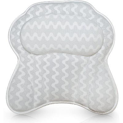 Full Body Bathtub Mat Bath Pillow Non-Slip Back Neck Head Rest