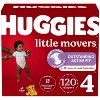 Huggies Natural Care Sensitive Unscented Baby Wipes 12pk + Size4/100ct Nighttime Baby Diapers + Size 4/120ct Little Movers Diapers - 2 of 4