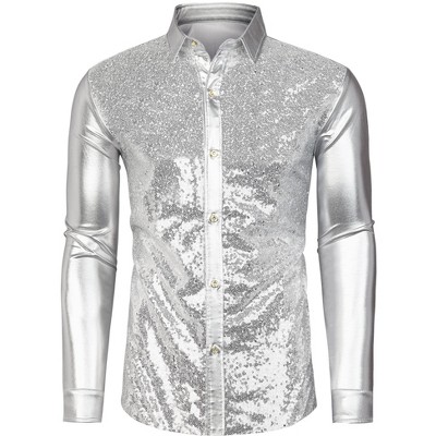 Sancerre Sequin Shirt - Boyfriend Style Sequin Shirt