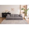 TIRAMISUBEST Compression Sofa,4-Seater Combined Sofa with Crochet Yarn Fabric, Memory Foam Cushions, 4 Pillows for Living Room & Office - 3 of 4