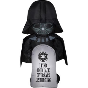 Star Wars Airblown Inflatable Stylized Darth Vader w/Tombstone Star Wars, 3.5 ft Tall, Multicolored - 1 of 4