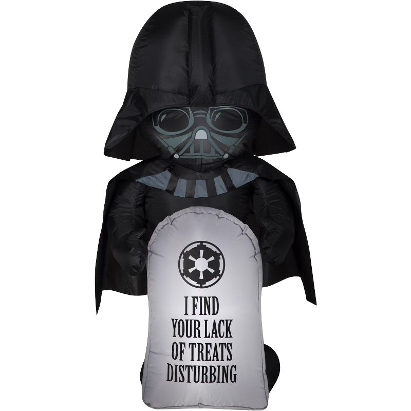 Star Wars Airblown Inflatable Stylized Darth Vader w/Tombstone Star Wars, 3.5 ft Tall, Multicolored, 1 of 7