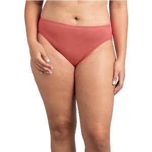 Fruit Of the Loom Women's Cotton Hi-Cut Panty,3 Pack - 1 of 2
