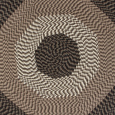 Chocolate Stripe Reversible Braided Polypropylene Octagonal Rug, 96"