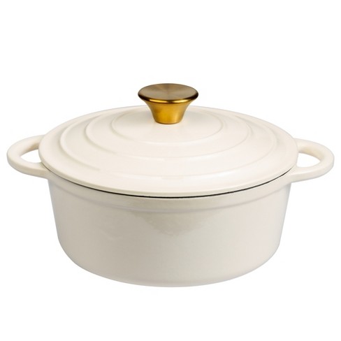 Enameled Cast Iron Dutch Oven Cream - Hearth & Hand™ With Magnolia : Target