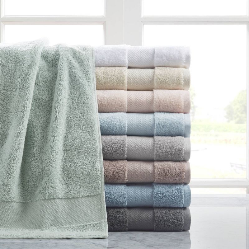 Turkish 100% Cotton 6pc Absorbent Ultra Soft Bath Towel Set, 6 of 10