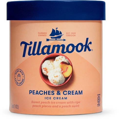 Peaches and Cream Ice Cream - Tillamook