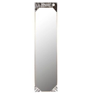 Kiera Grace 12"x48" Over The Door Metallic Full Length Mirror Rose Gold: Modern Rectangle, No Assembly Required - 1 of 4