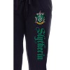 Harry Potter Womens' Slytherin House Crest Sleep Jogger Pajama Pants Black - 2 of 3