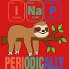 Girl's Design By Humans Funny Science Sloth i Nap Periodic Sloths Lovers By yargic T-Shirt - 2 of 4