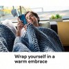 Velvet Weighted Blanket, Chunky Knitted, Soft Cozy, Breathable, Machine Washable, 50x60 Inch, 10lbs, Blue - 3 of 4