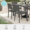 Martha Stewart Bedford Set of 2 Indoor-Outdoor Stackable Patio Dining Chairs in Rattan Wicker - 4 of 4