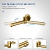 CASAINC 1-Spray Patterns Round 10 Inches Wall Mount Dual Shower Heads with Handheld and Tub Faucet - 4 of 4