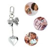 Unique Bargains Fashion Heart Bow Handbag Charms Keychains 1 Pc - 3 of 4