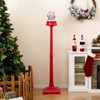Costway 5 Ft Musical Christmas Street Lamp with 8 Tunes & 15 Colorful LED Lights for Porch - 3 of 4