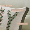 Christmas Holiday Embroidered Throw Pillow - Great Bay Home - 4 of 4