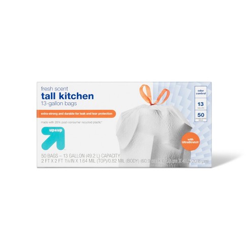 Ultrastretch Tall Kitchen Drawstring Trash Bags - Fresh Scent - 13