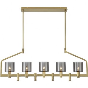 Eurofase Lighting Decato 5 - Light Chandelier in  Brushed Gold - 1 of 3