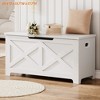Storage Chest Wooden Toy Storage Bench, Modern Style Lift-Top Toy Chest with Safety Hinge for Entryway Supports 300 Lb - 3 of 4