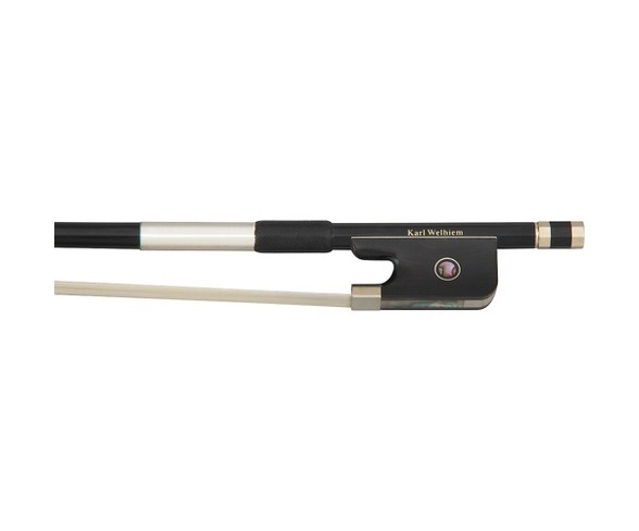Karl Willhelm Carbon Fiber Cello Bow 4/4 Size Black