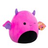 Squishmallows 12" Wakisha Winking Neon Pink Devil with Purple Horns and Wings Plush - 4 of 4