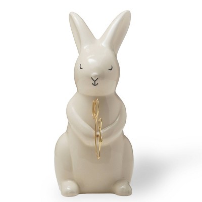 Easter Ceramic Wire Bunny Figural Tulip - Bullseye's Playground™