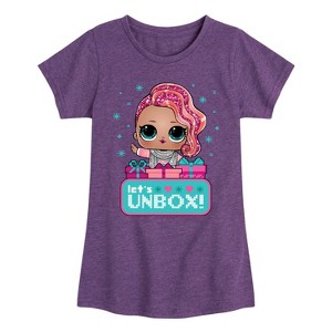 Girls' - Lol Surprise! - Lets Unbox Fitted Short Sleeve Graphic T-Shirt - 1 of 4