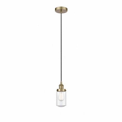 Dover - 1 Light Mini Pendant In Traditional Style-10.25 Inches Tall and 4.5 Inches Wide