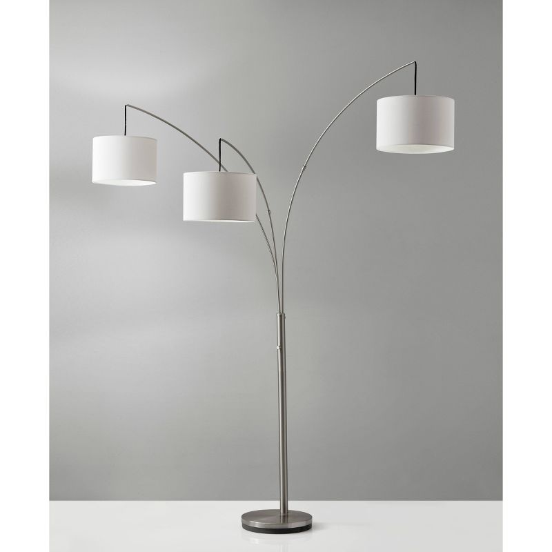 Trinity Arc Lamp Brushed Steel - Adesso, 4 of 9