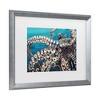 Trademark Fine Art Carolee Vitaletti Wild Octopus I Matted Framed Art - 3 of 4